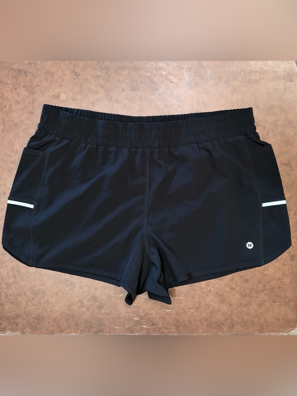 RBX- Black Women’s Athletic Shorts with Reflective Accents